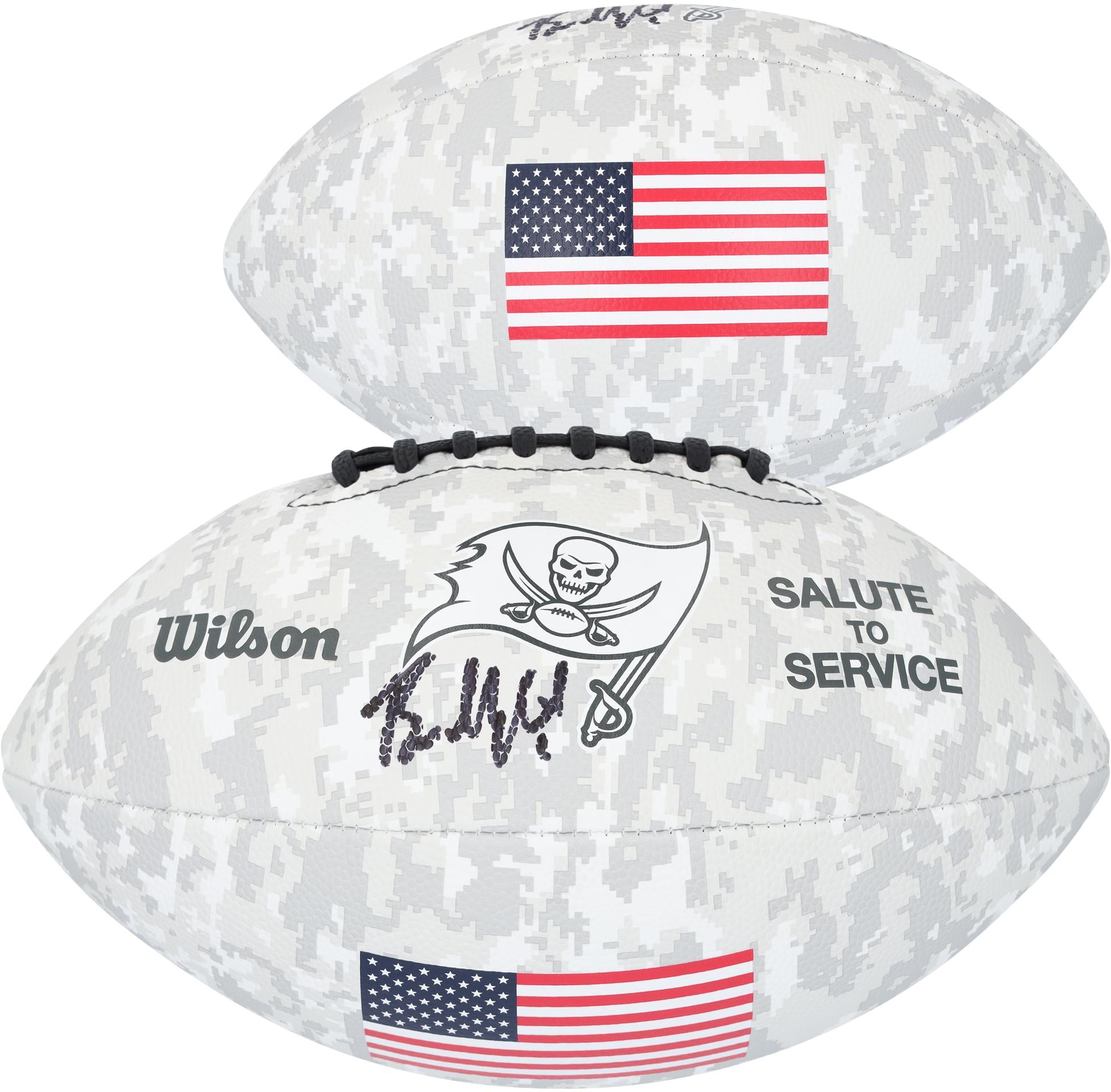 Baker Mayfield Tampa Bay Buccaneers Autographed Wilson 2024 Salute To Service Football - Fanatics Authentic Certified