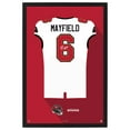 thumbnail image 1 of Baker Mayfield Tampa Bay Buccaneers Away Jersey Framed Art Print, 1 of 2