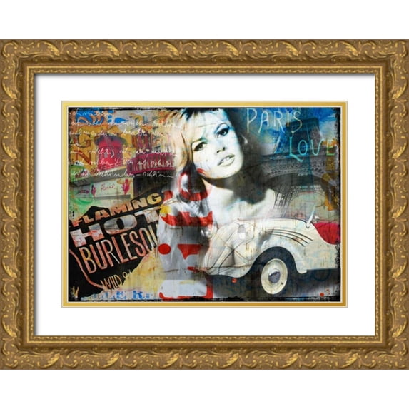 Baker, Micha 14x11 Gold Ornate Wood Framed with Double Matting Museum Art Print Titled - Brigite
