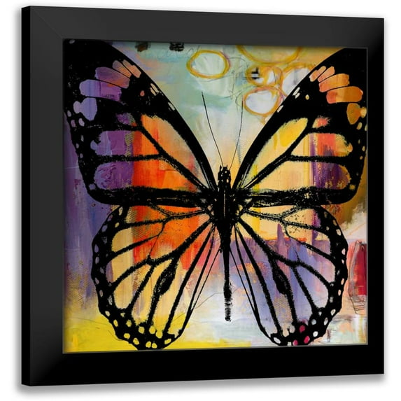 Baker, Micha 20x20 Black Modern Framed Museum Art Print Titled - Butterfly III