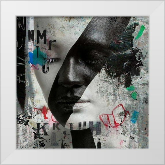 Baker, Micha 20x20 White Modern Wood Framed Museum Art Print Titled - Black beauty