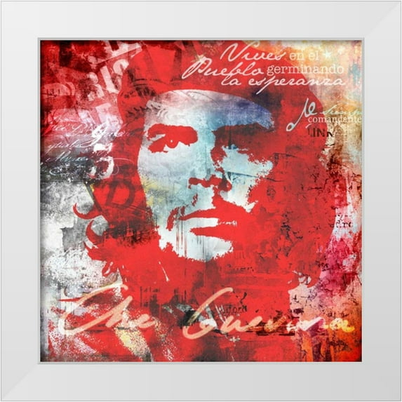 Baker, Micha 20x20 White Modern Wood Framed Museum Art Print Titled - Che