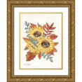 thumbnail image 1 of Baker, Sara 12x14 Gold Ornate Wood Framed with Double Matting Museum Art Print Titled - Sunflower Fall Foliage, 1 of 4