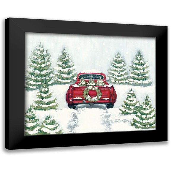 Baker, Sara 14x12 Black Modern Framed Museum Art Print Titled - Tree Farm Tradition II