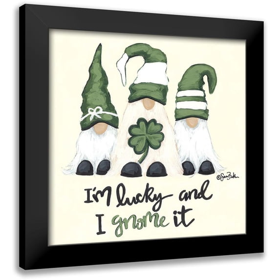 Baker, Sara 15x15 Black Modern Framed Museum Art Print Titled - Lucky Gnomes