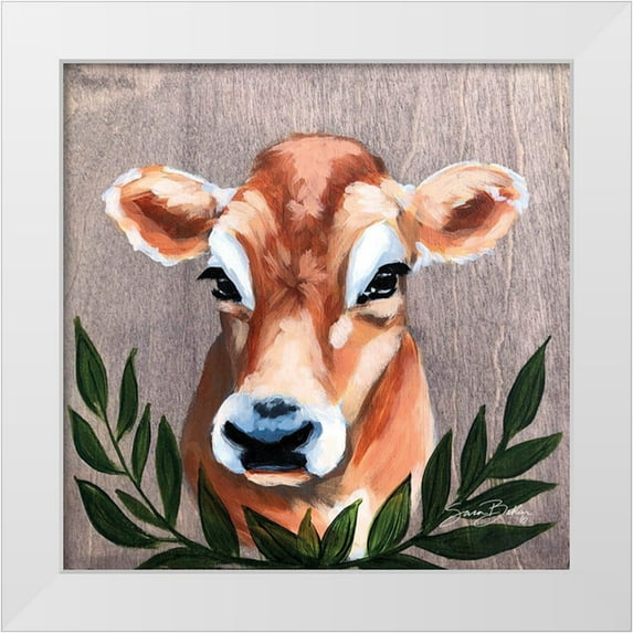 Baker, Sara 15x15 White Modern Wood Framed Museum Art Print Titled - Bessie