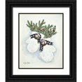 thumbnail image 1 of Baker, Sara 20x24 Black Ornate Wood Framed with Double Matting Museum Art Print Titled - Jingle Bell Mittens, 1 of 4