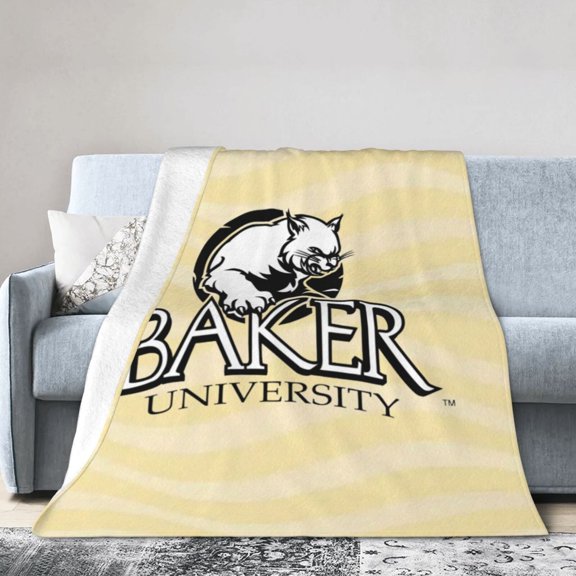 Baker University Ultra-Soft Micro Fleece Blanket Multi-Size Flannel Blanket