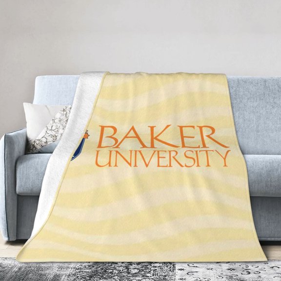 Baker University Ultra-Soft Micro Fleece Blanket Multi-Size Flannel Blanket