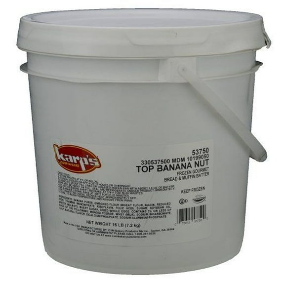 Baker and Baker Karps Scoop N Bake Top Banana Nut Muffin Batter, 16 Pound