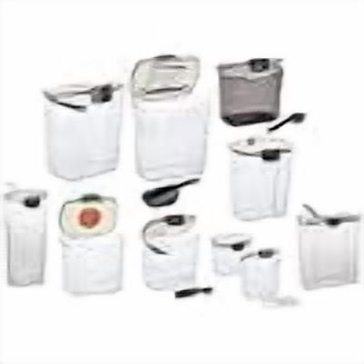 Baker's Airtight Kitchen Storage Canister Container Set for Flour, Sugar & More, Keeps Ingredients Fresh, with Accessories (Multicolor, 10- Piece)