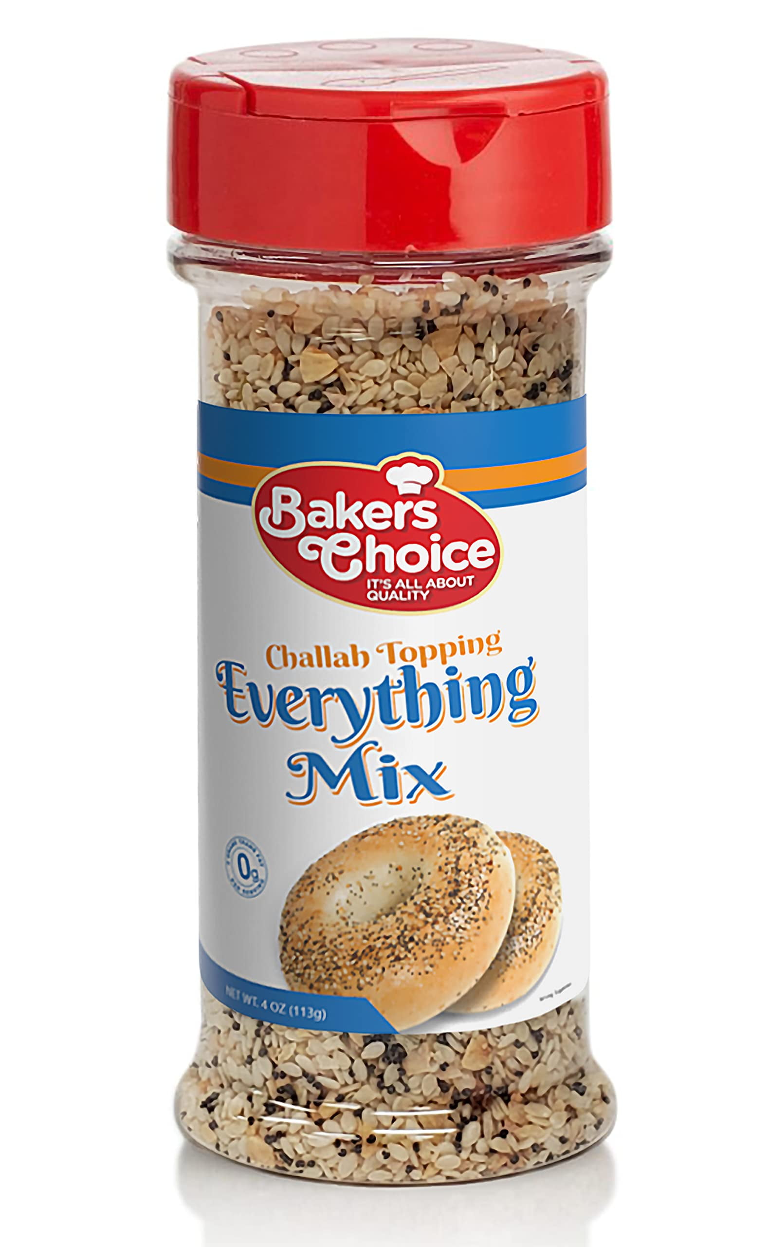 Baker's Choice Everything Mix AIF4 Challah Topping Sesame Seed Bagel