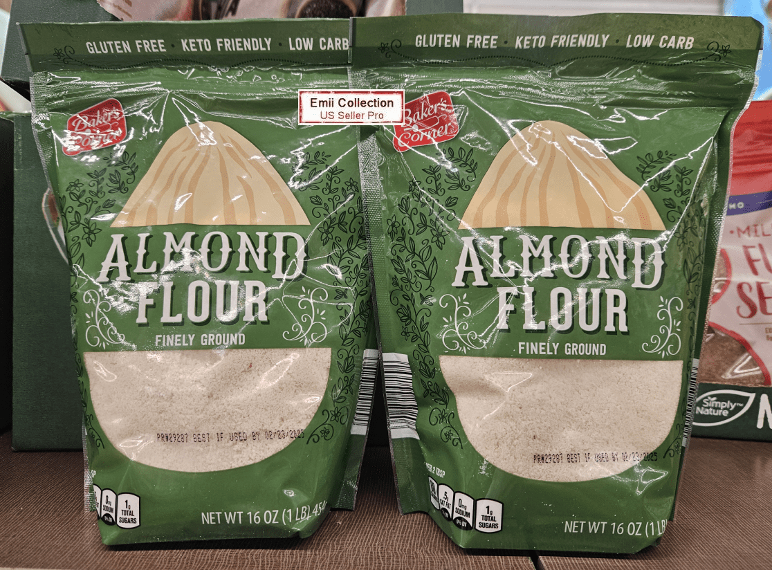 Baker’s Corner Almond Flour Finely Ground Gluten Free 16oz 454g (2 Bags