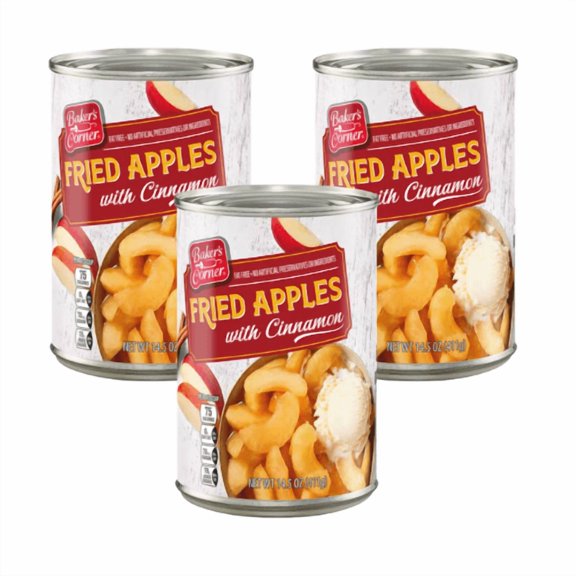 Baker's Corner Fried Apples with Cinnamon, 14.5 oz,3 PACK