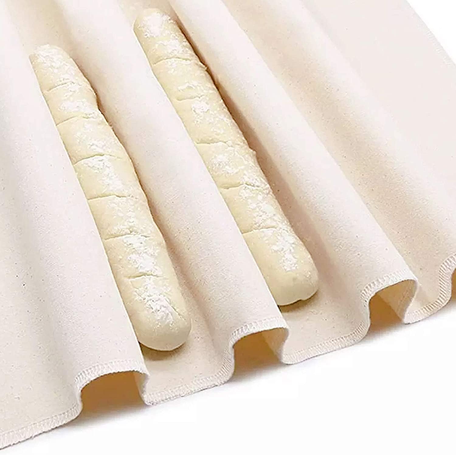 Baker's Couche and Proofing Cloth, Extra Large 47x28 Inches 100 Cotton