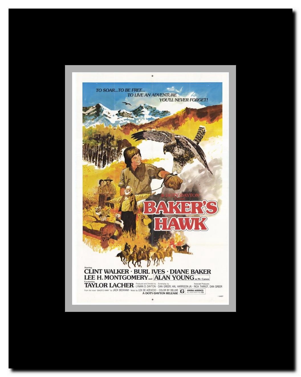 Baker's Hawk Framed Movie Poster
