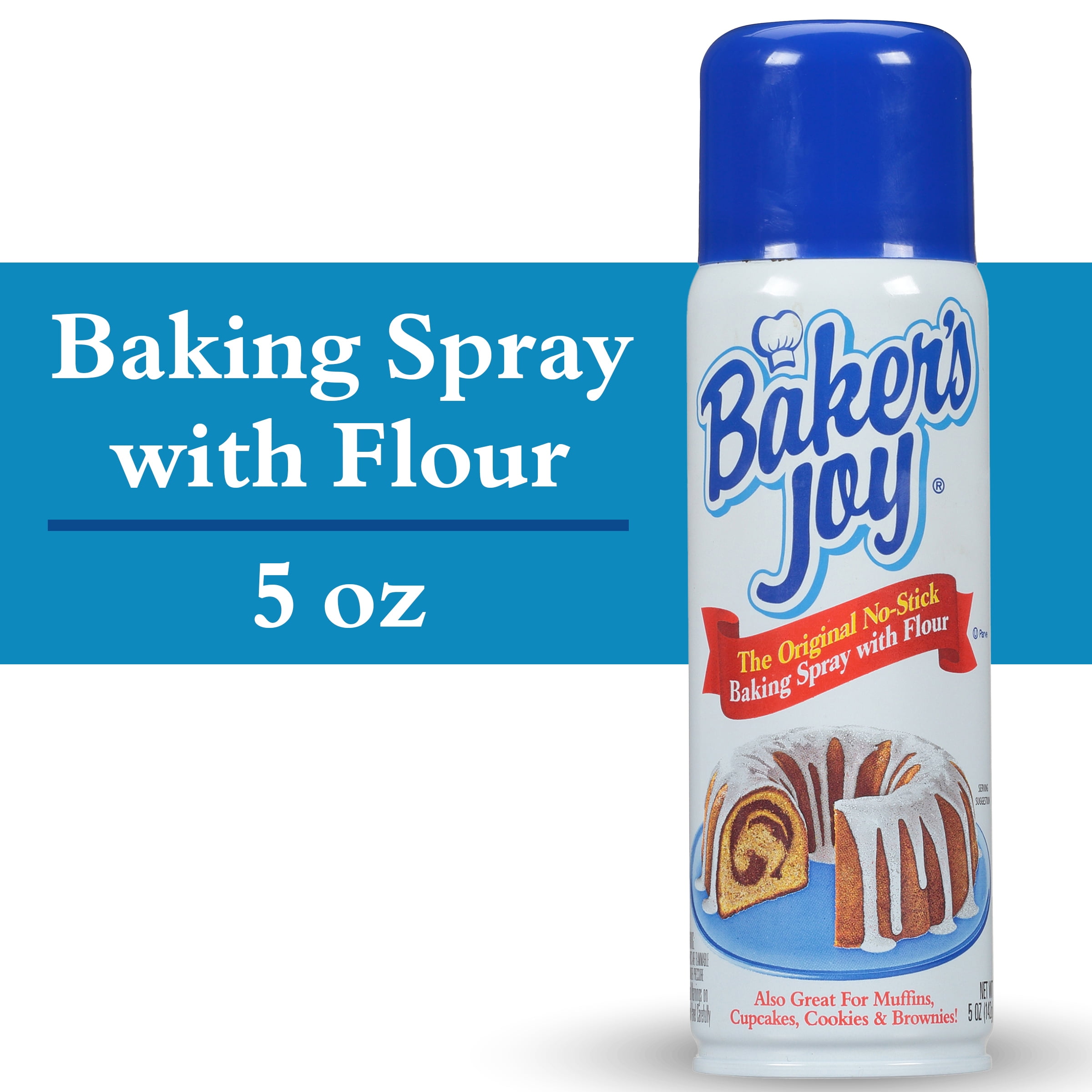 Baker's Joy Baking Spray, The Original No-Stick Baking Spray with Flour, 5 oz. Can