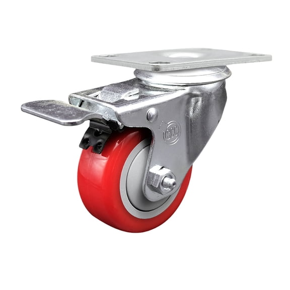 Baker's Mark 176BINCSTSW Replacement Caster with Brakes - Service Caster Brand