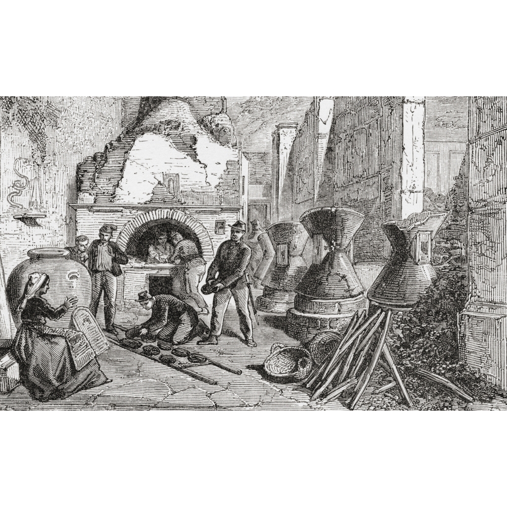 Baker's Oven Bread And Flour Mills Discovered In The Excavations At