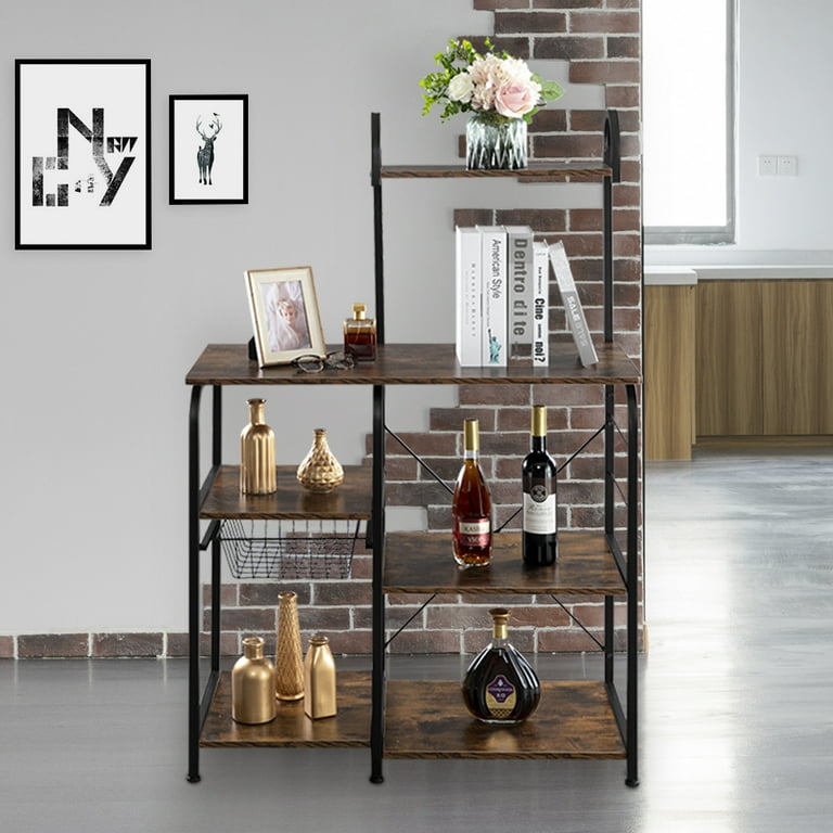 Vintage style bakers rack hot sale