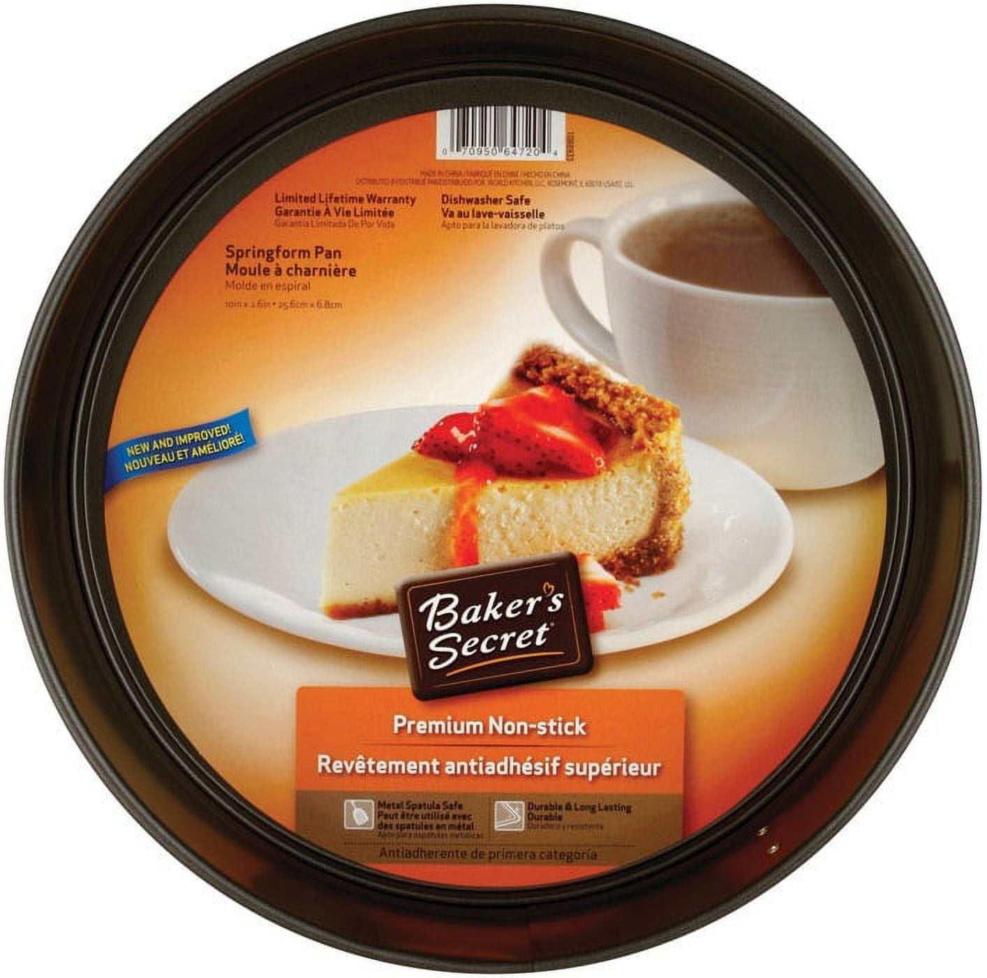 Baker's Secret Essentials 10-inch Non-Stick Steel Bundt Pan
