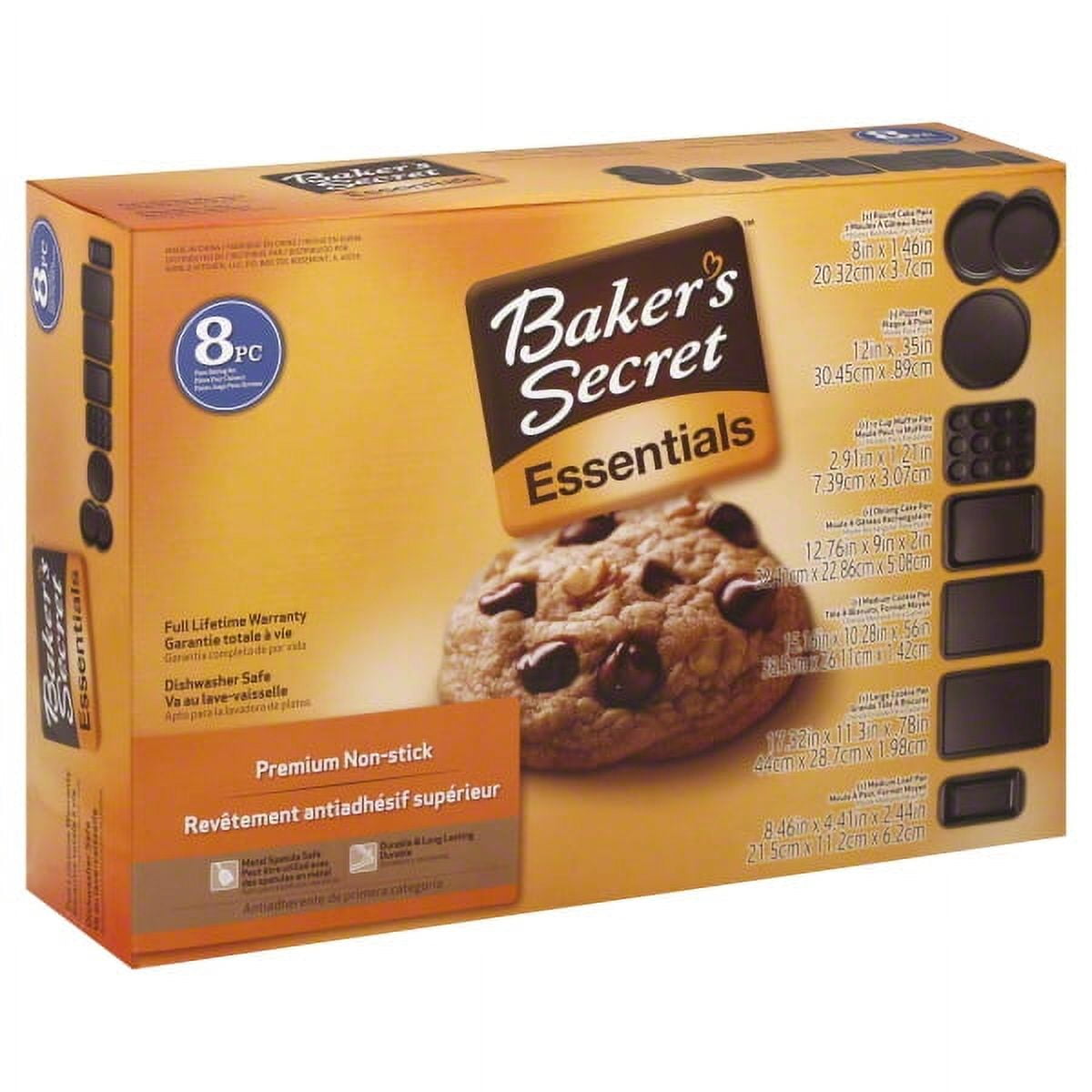 Baker's Secret Cookie Sheets Set 3pcs - Easy Grip Collection Gold / Light Blue