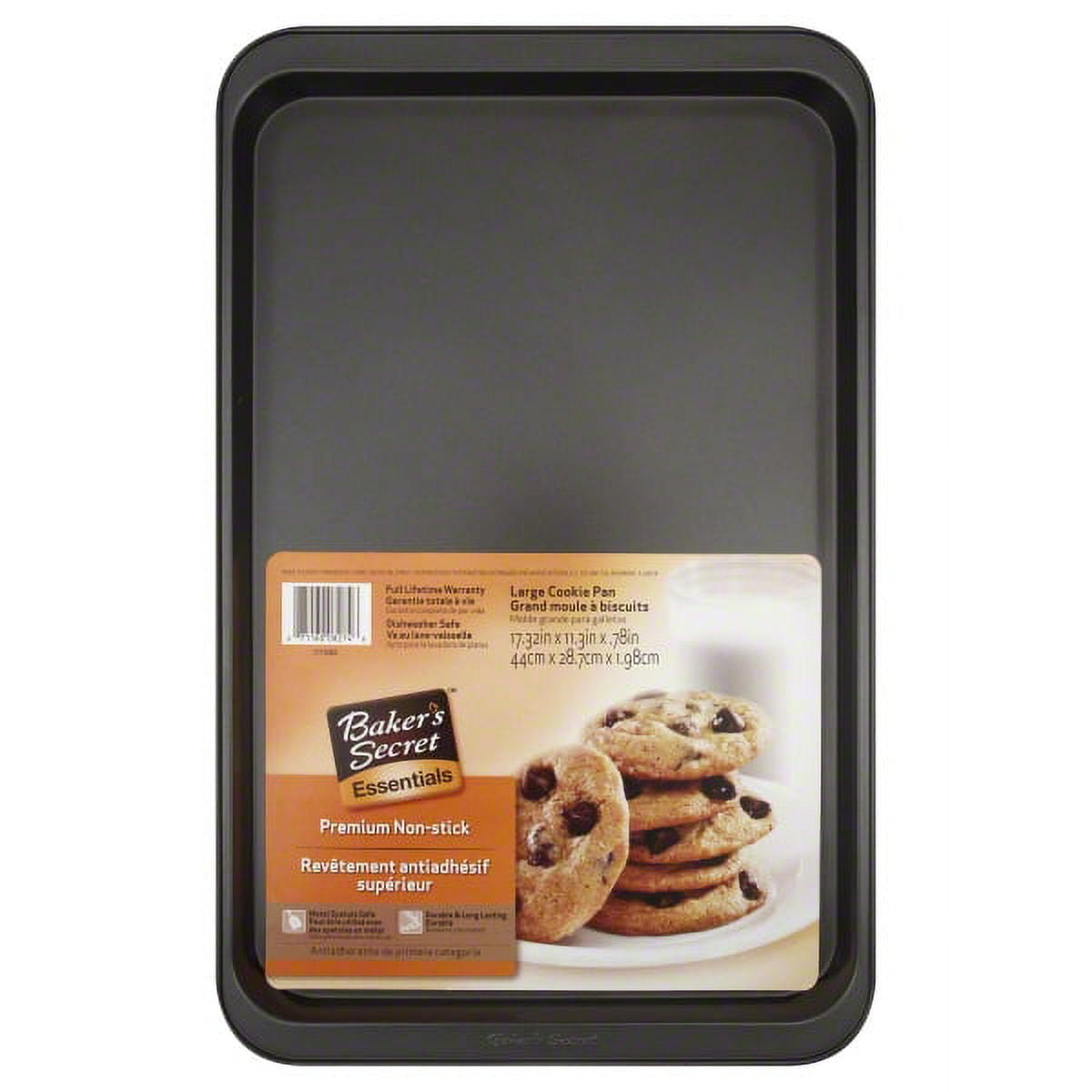 Baker's Secret Insulated Cookie Sheet Commercial Grade Natural Pure Aluminum  Cookie Sheet Extra Thick