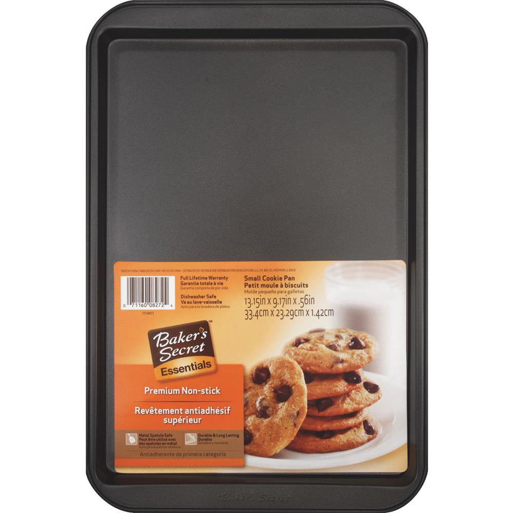 Baker's Secret Nonstick Small Size Cookie Sheet 13 x 9, Carbon