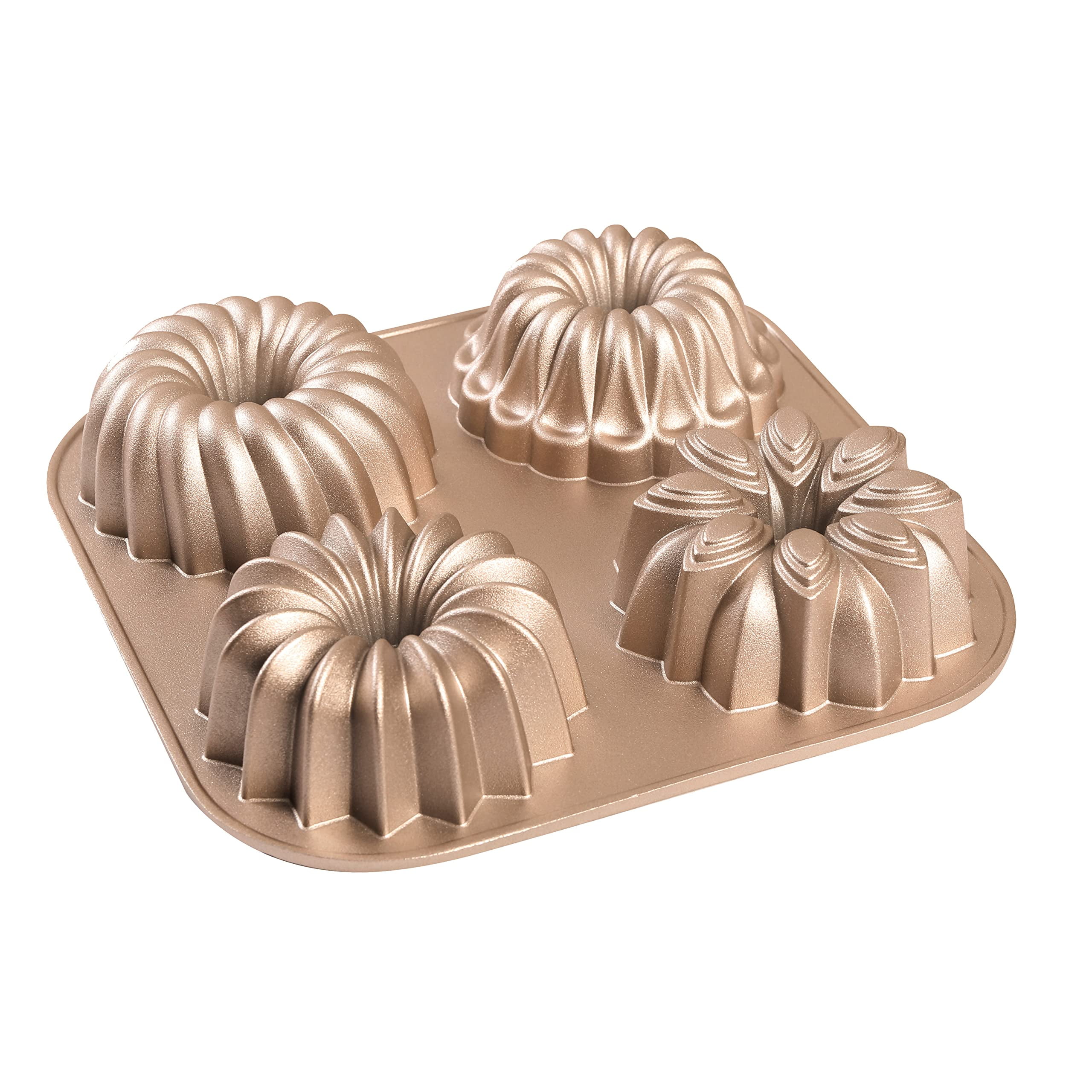 Wilton Nonstick Mini Fluted Tube Pan 6-Cavity Mini Bundt Cake Mold Bak –  DealJock