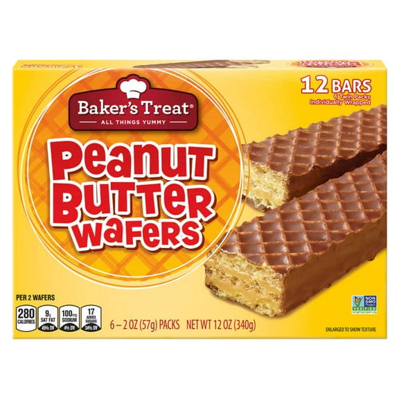 Baker's Treat Peanut Butter Wafers - 12 oz - (Pack of 1)