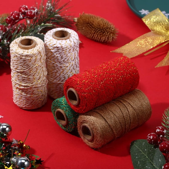 Baker's Twine Cotton Packing Rope Cotton Cord for Wrapping Arts Crafts DIY and Gardening