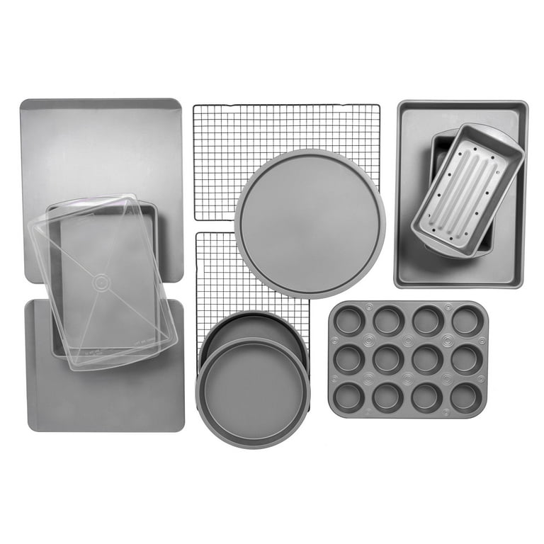 12 Piece Nonstick Bakeware Set for Cooking and Baking