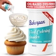 thumbnail image 1 of Bakerpan 2 Pack White Oil-Based Dye-Free Food Coloring Powder for Baking - 30g - White Coloring for Buttercream Frosting, Chocolate, Candy, Icing, Cakes, 1 of 5