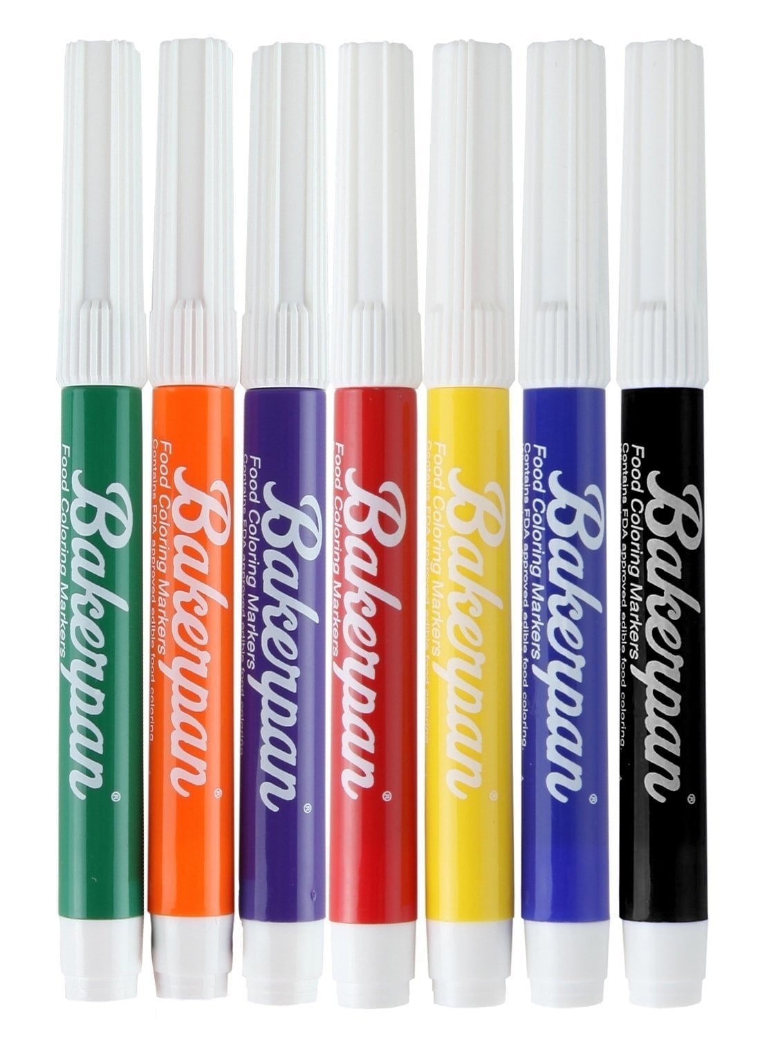Bakerpan Food Coloring Markers, Standard Tip Edible Colored Ink Pens