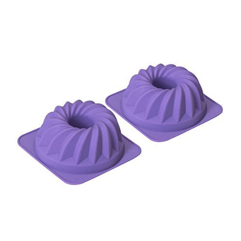 Yungyan 36 Pcs Fluted 4 In Mini Cake Pan Set Nonstick Mini Flan Molds for  Baking Small Chocoflan Mold Cake Mold Cup with Flower Shape for Muffin