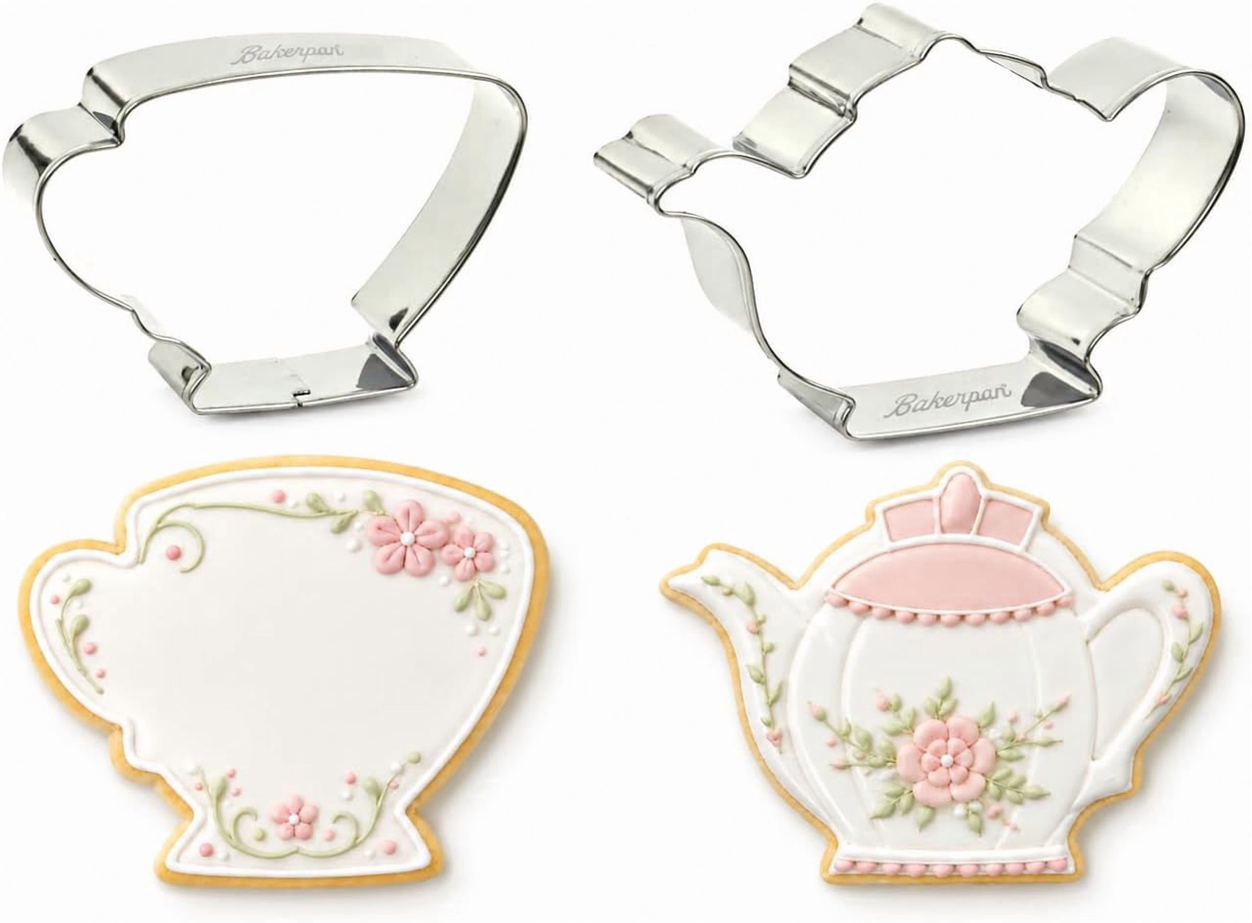 Bakerpan Bakerpan Stainless Steel Teapot & Tea Cup Cookie Cutter