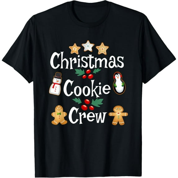 Bakers Christmas Cookie Crew Family Baking Team Holiday Cute T-Shirt