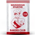 thumbnail image 1 of Bakers Club Rapid 24-Hour Sourdough Starter Culture - Makes 5 Batches - Mix, Ferment & Bake Next Day - Tangy Flavor without Weeks of Waiting - Best Dehydrated Sour Dough Starter for Home Bread Bakers, 1 of 9