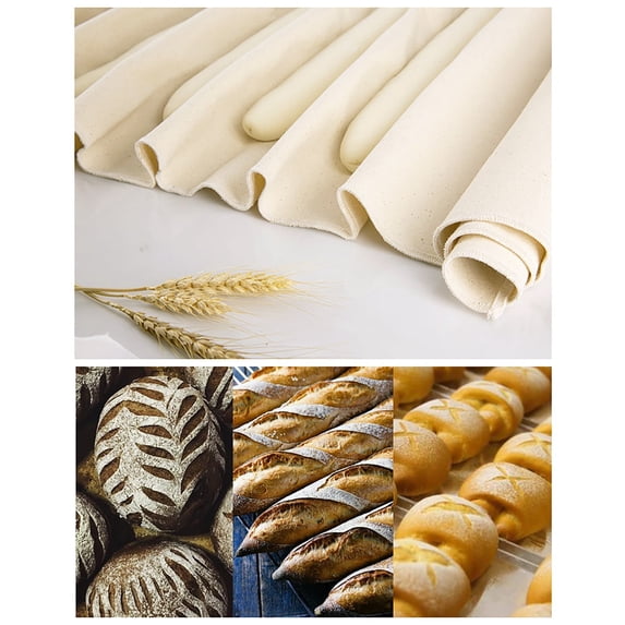 Bakers Couche And Proofing Cloth Linen For Bread Dough Baking Shaping Tool For Baguettes, Loaves
