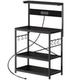 thumbnail image 1 of Amadwell Kitchen Bakers Rack with Power Outlets, 31.5" Large Microwave Stand, Coffee Bar Station, 1 of 9
