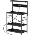 thumbnail image 1 of Amadwell Kitchen Bakers Rack with Power Outlets, 31.5" Large Microwave Stand, Coffee Bar Station, 1 of 9