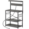 thumbnail image 1 of Amadwell Kitchen Bakers Rack with Power Outlets, 31.5" Large Microwave Stand, Coffee Bar Station, 1 of 9
