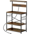 thumbnail image 1 of Amadwell Kitchen Bakers Rack with Power Outlets, 31.5" Large Microwave Stand, Coffee Bar Station, 1 of 9
