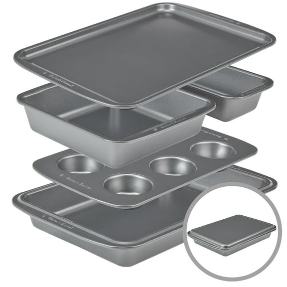 Stackable Set of 5 Bakeware Pans Easy Store