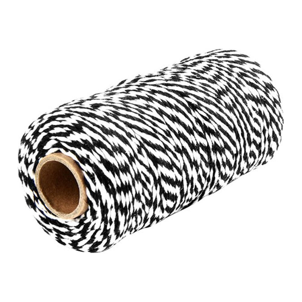 White Cotton Butchers Twine String - Ohtomber 328 Feet 2MM for Crafts,  Bakers Twine, Kitchen Cooking Butcher Meat and Roasting, Gift Wrapping