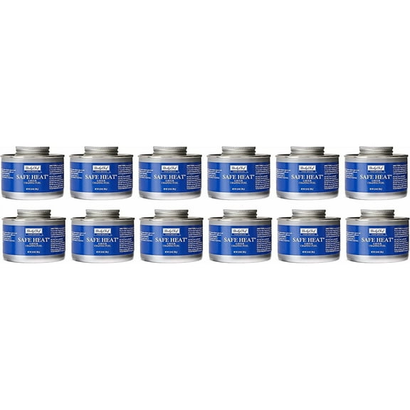 Bakers and Chefs Safe Heat Chafing Fuel, 12-Pack