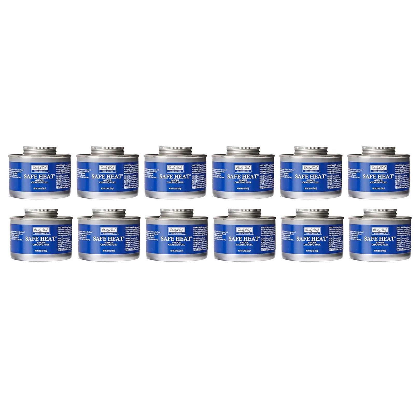 Bakers and Chefs Safe Heat Chafing Fuel, 12Pack