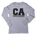 thumbnail image 1 of Bakersfield, California CA Classic City State Sign Boy's Long Sleeve Grey T-Shirt, 1 of 2