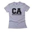 thumbnail image 1 of Bakersfield, California CA Classic City State Sign Women's Cotton Grey T-Shirt, 1 of 2