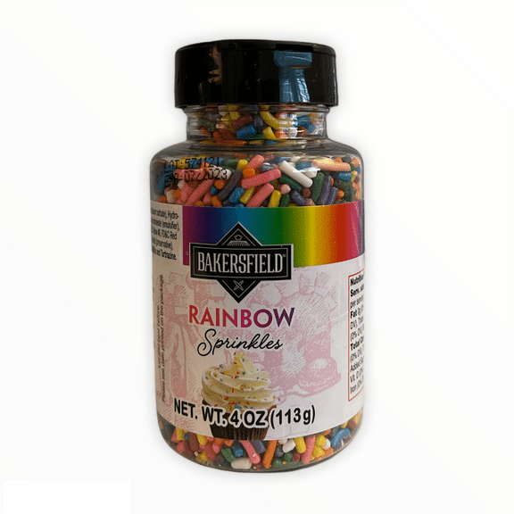 Bakersfield Edible Rainbow Sprinkles Confetti Cookies Baking 4oz